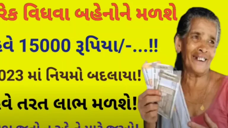 Gujarat Vidhva Sahay Yojana Payment Status List and Amount 2024 : गुजरात विधवा सहाय योजना